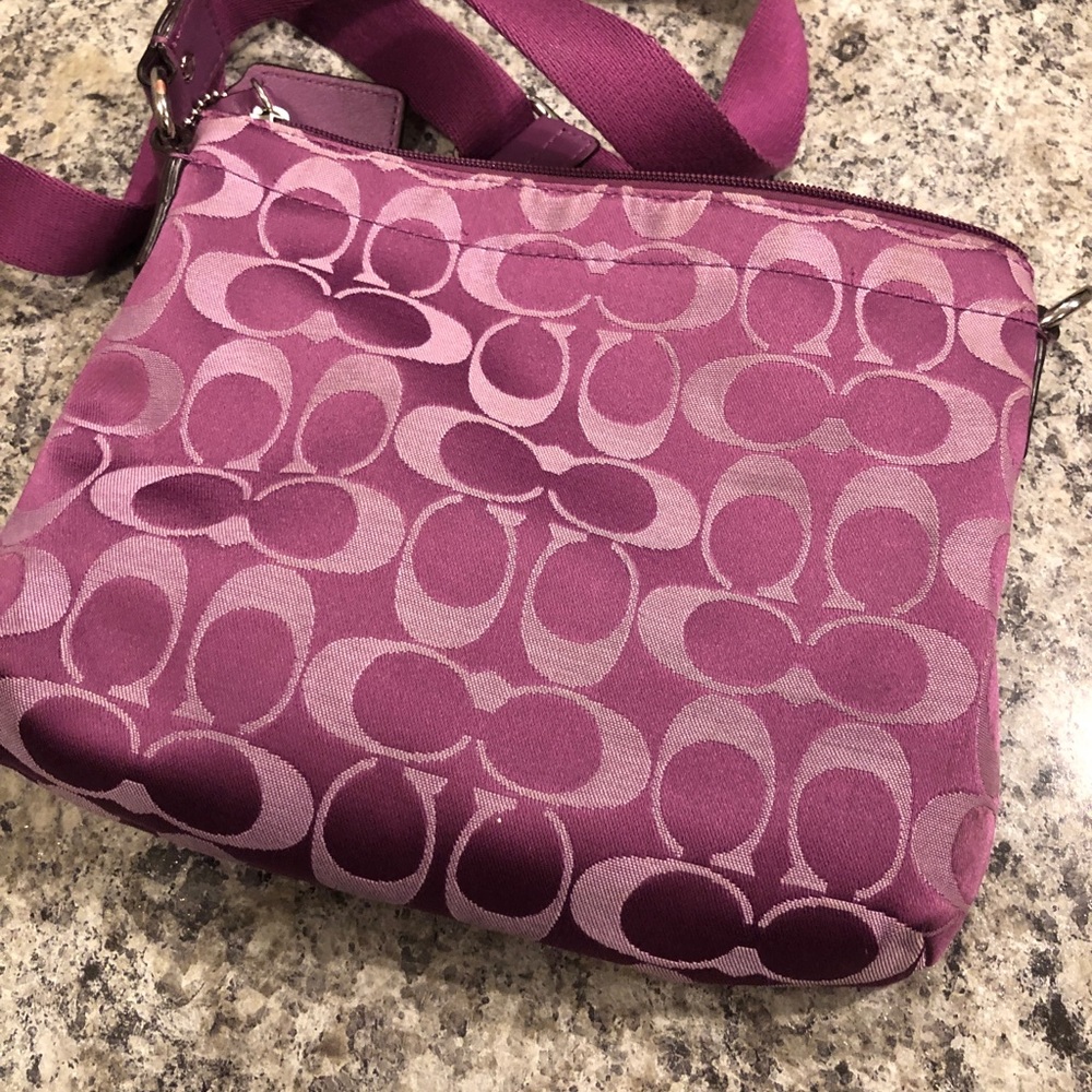 Purple Coach Crossbody Purse - Picture 3 of 5